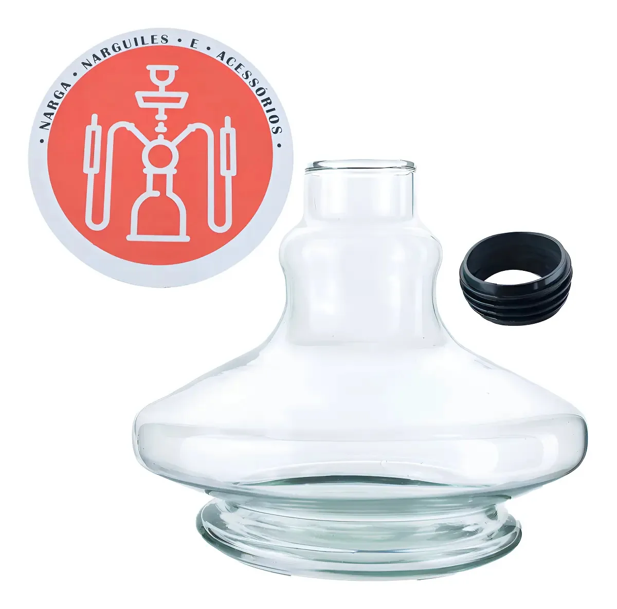 Vaso Base Jarro Aladin Pequeno Narguile + Borracha + Tapete