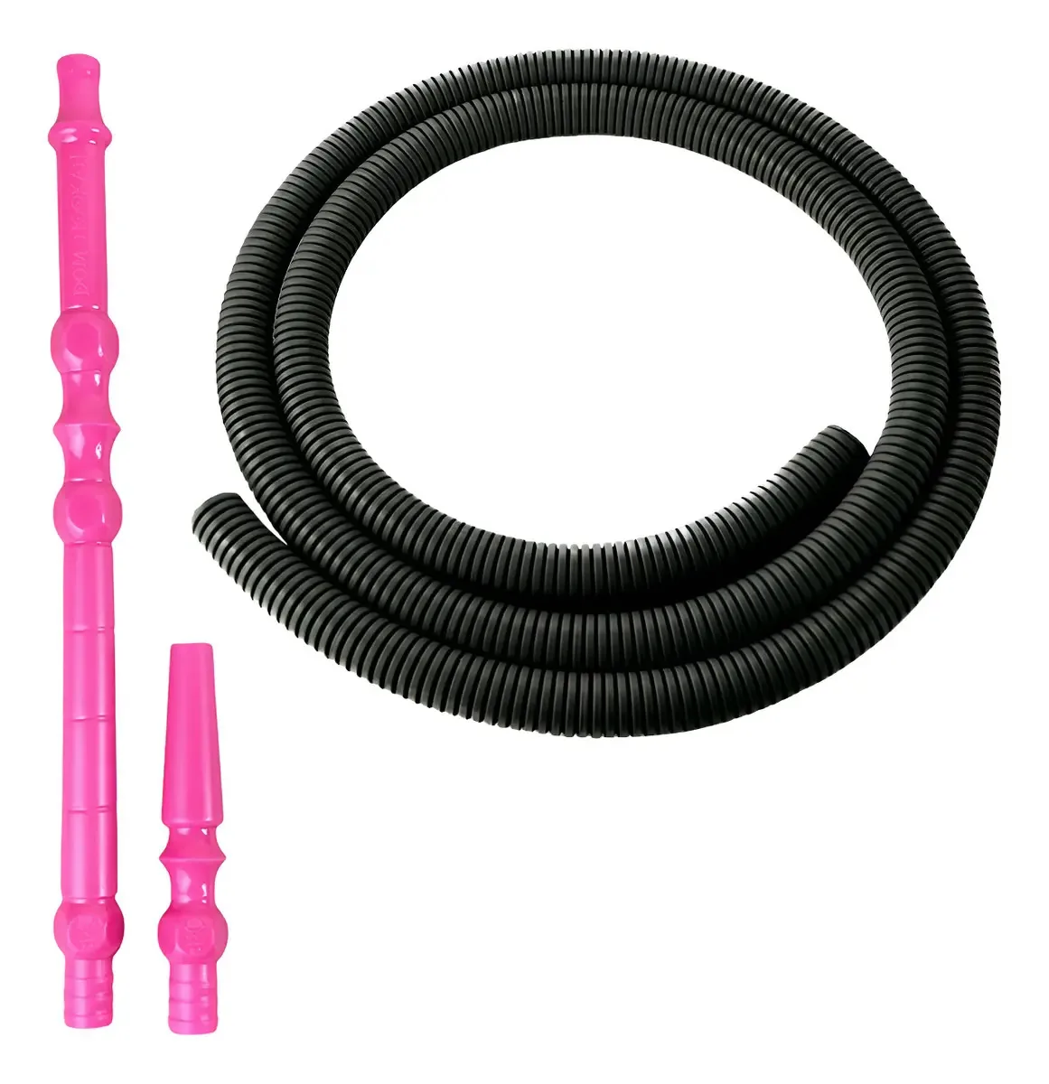 Mangueira Lavável Preta Para Narguile Black Hookah 244cm