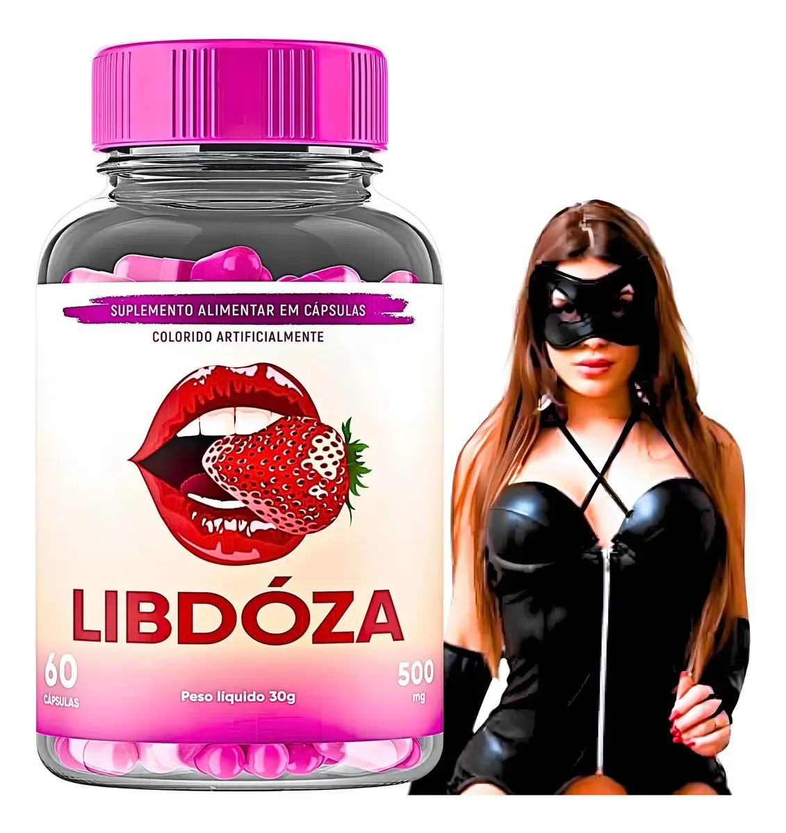 Estimulante Sexual Feminino Natural Libdóza Cápsulas 60 Unidades Neutro