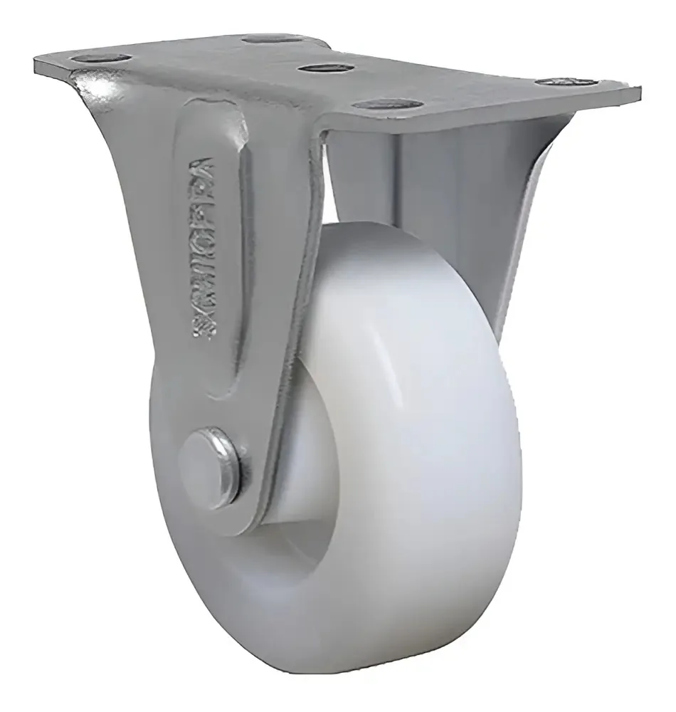 Rodízio Fixo Schioppa Nylon Branco 2" 80kg FL 210 NT Móveis Andaimes