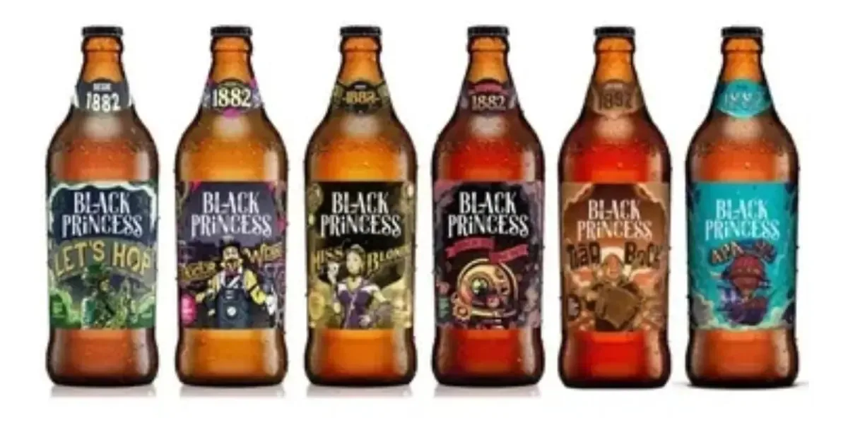 Kit 6 Cervejas Especiais Black Princess Artesanal Presente