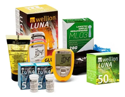 Kit Saúde Wellion: Controle Do Colesterol E Glicose