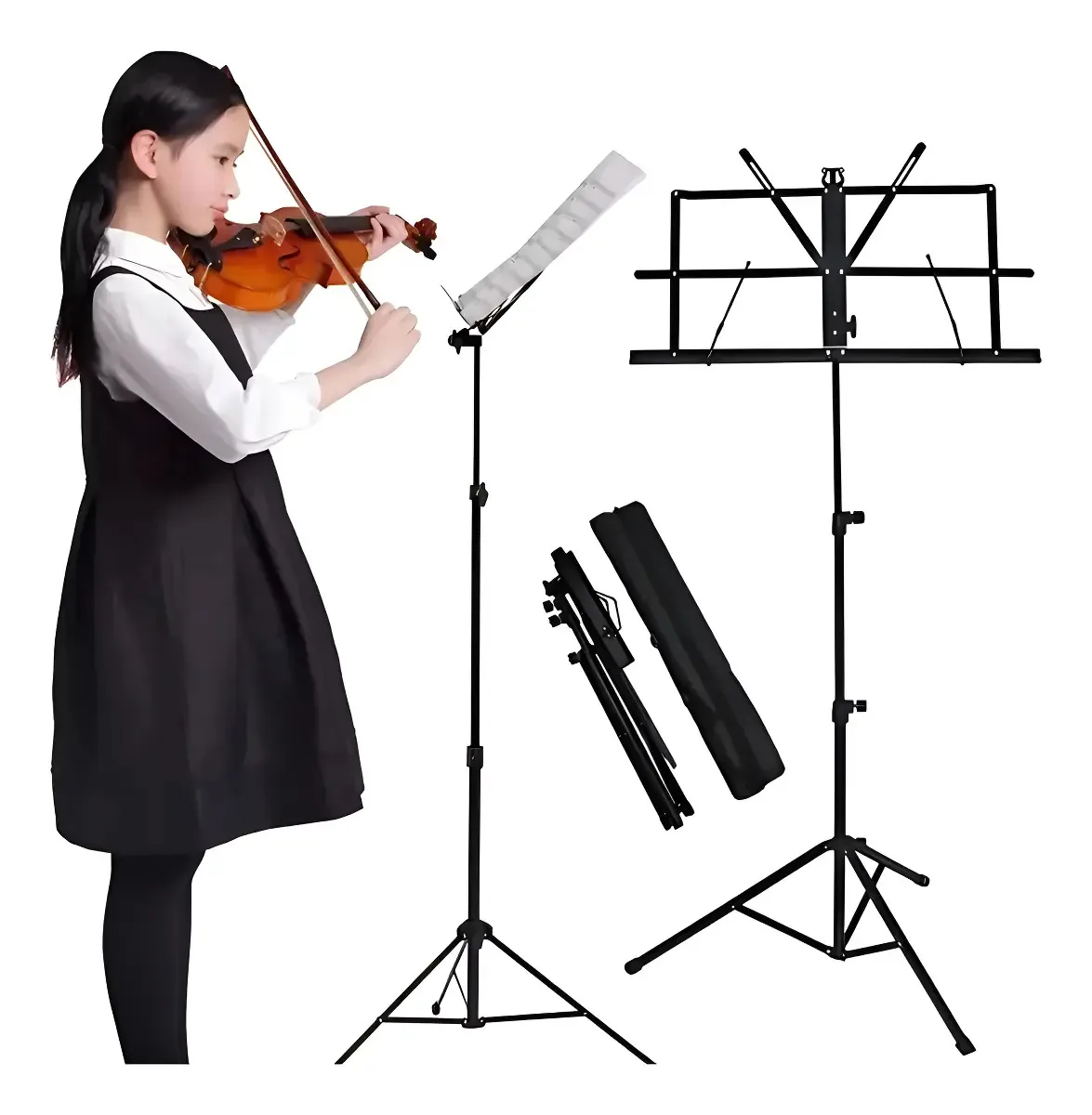 Estante Para Partitura Maestro Púlpitos Pastas Livros Waver Cor Preto