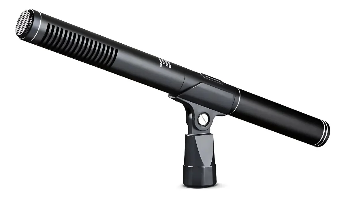 Microfone Shotgun Direcional Para Câmeras E Filmados - Preto