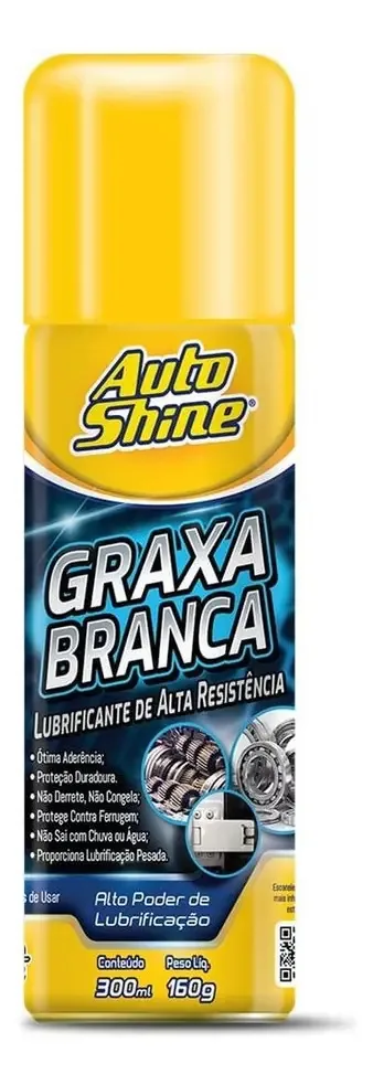 Graxa Branca Spray 300ml AutoShine para Carros e Caminhonetes