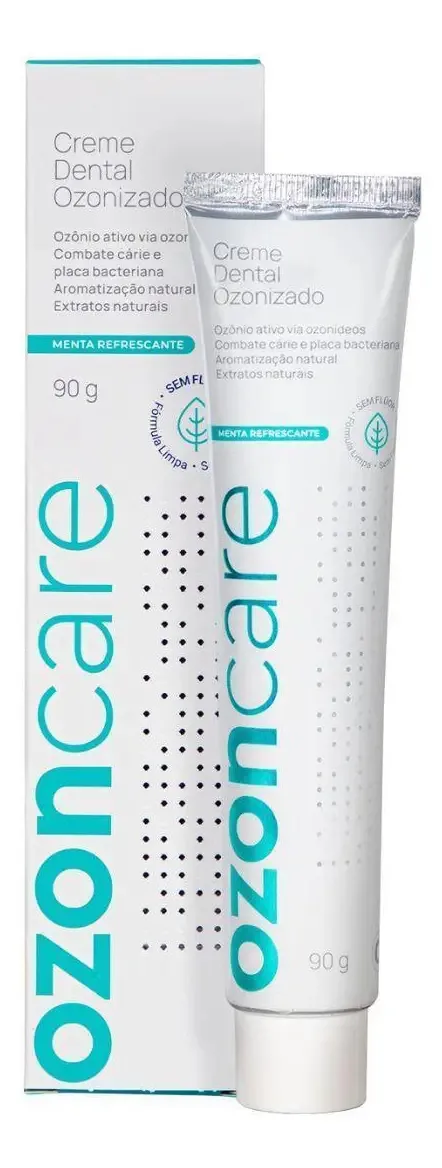 Creme Dental Ozonizado Sem Flúor Dente Sensivel 90g Ozoncare