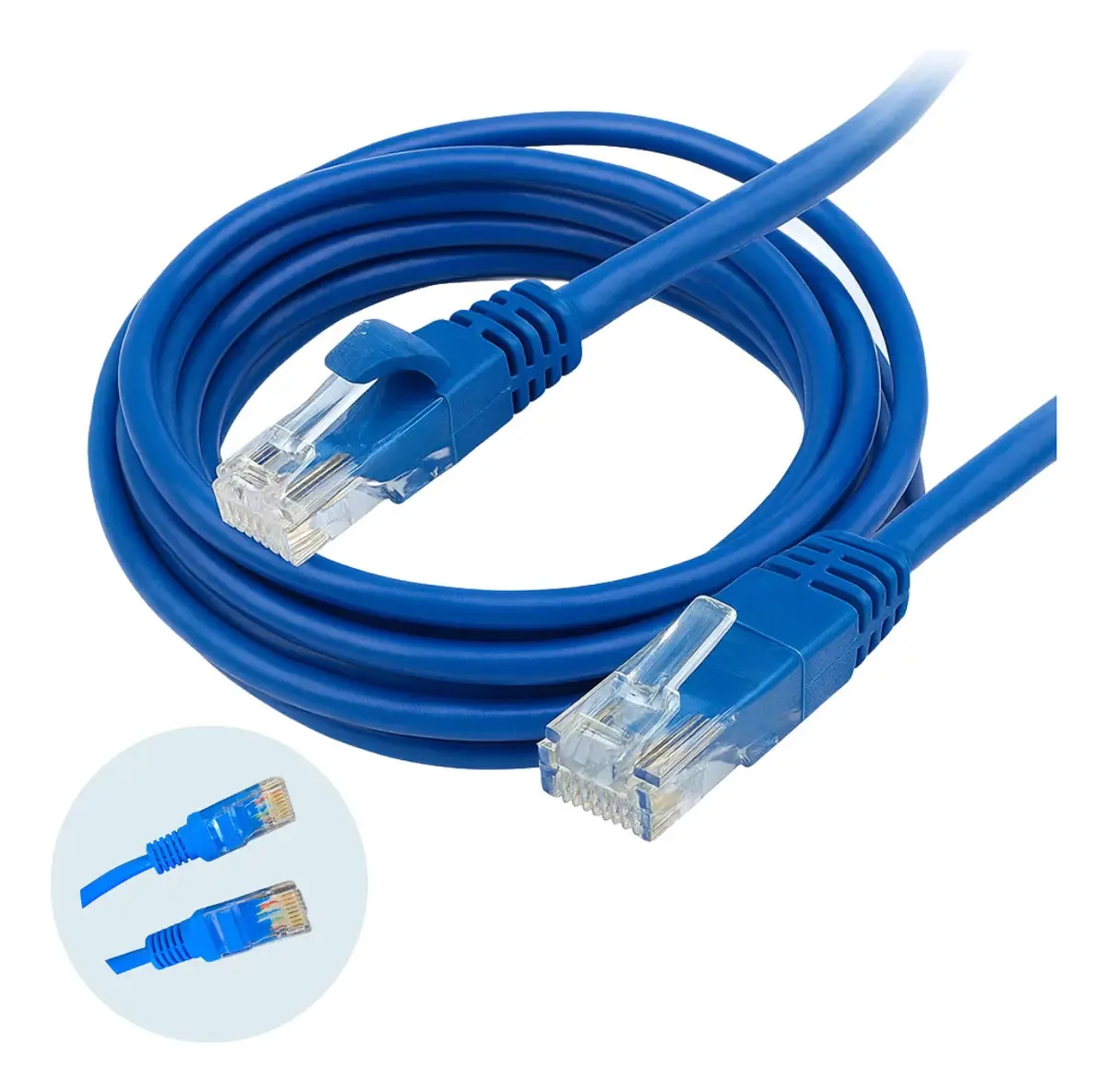 Cabo de Rede Cat5e de 10m Para Ethernet e Internet Rápida RJ45