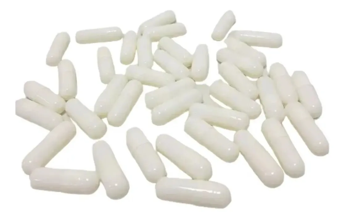 Cápsulas Vazias De Gelatina Branca N1 (400mg) 1000 Unidades