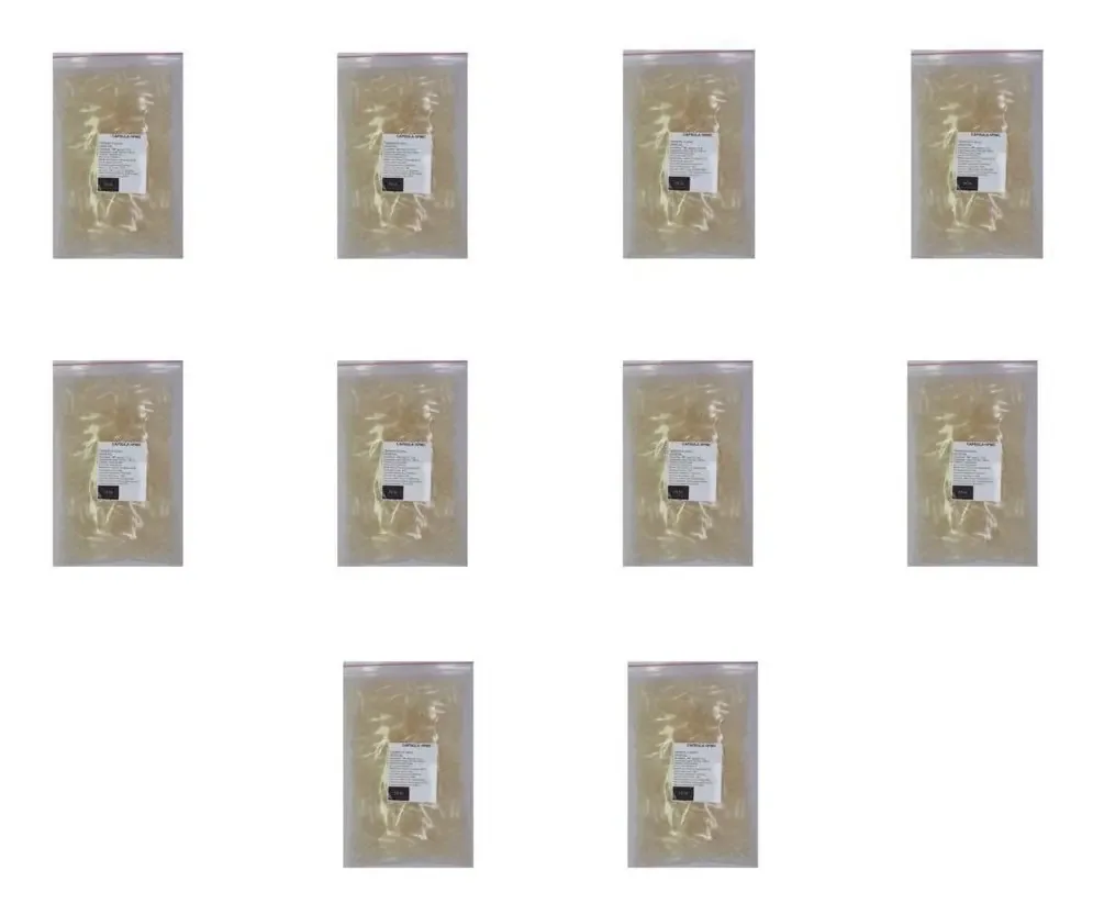 10 Pacotes De 100 Cápsulas Vegetais Vazias Veganas N°0 500mg Cor Transparente