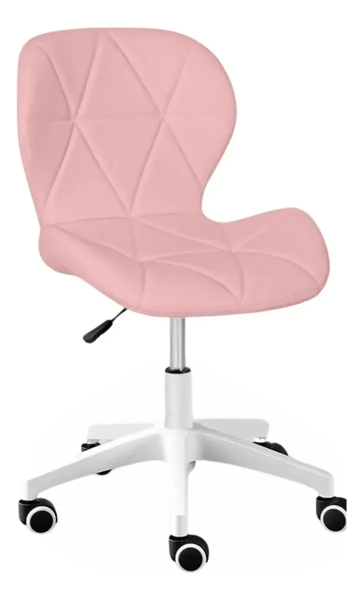 Cadeira Escritorio Slim Diningchair Rosa