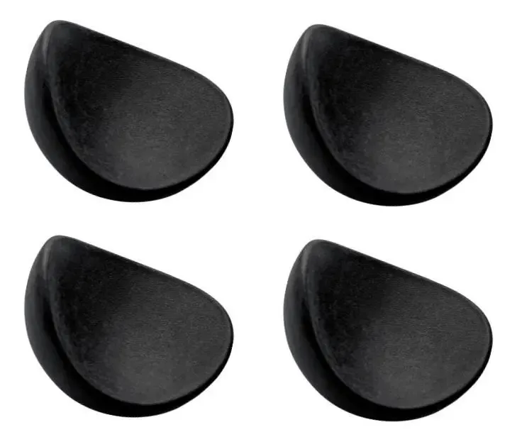 Puxadores Avelã Preto 32mm - Kit 4 - Meta Ferragens