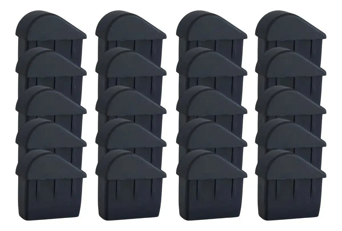 Ponteiras Interna Plástica Masticmol 40x20mm Para Pés De Mesa 20 Unidades