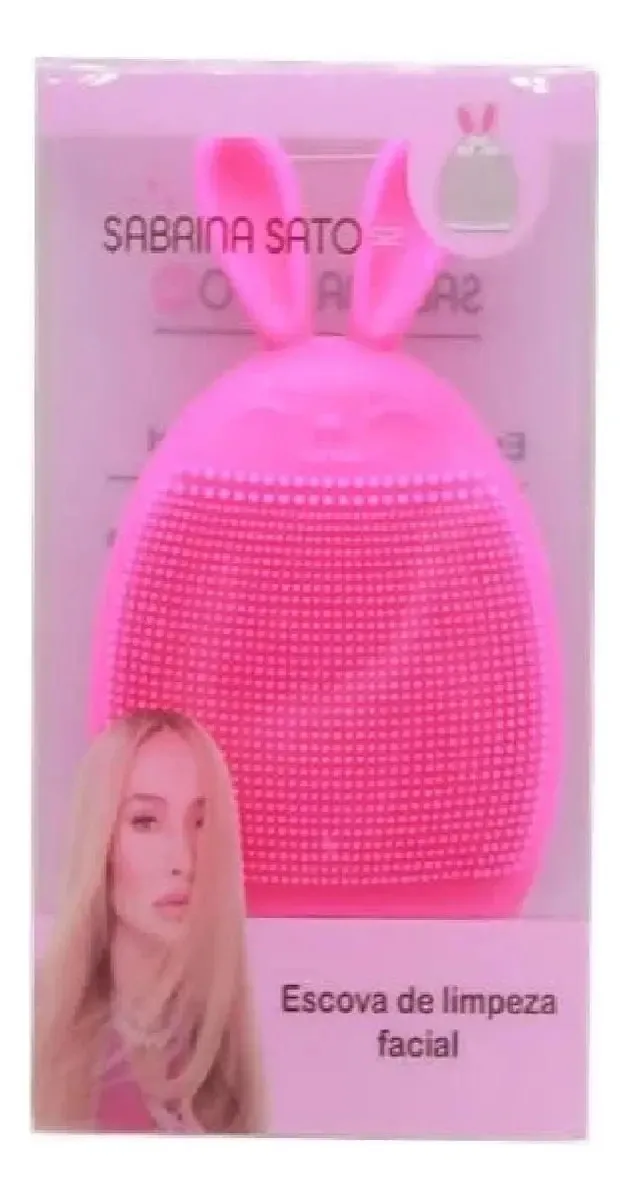 Esponja Silicone Limpeza Facial Coelho Ss-1142 - Sortidas