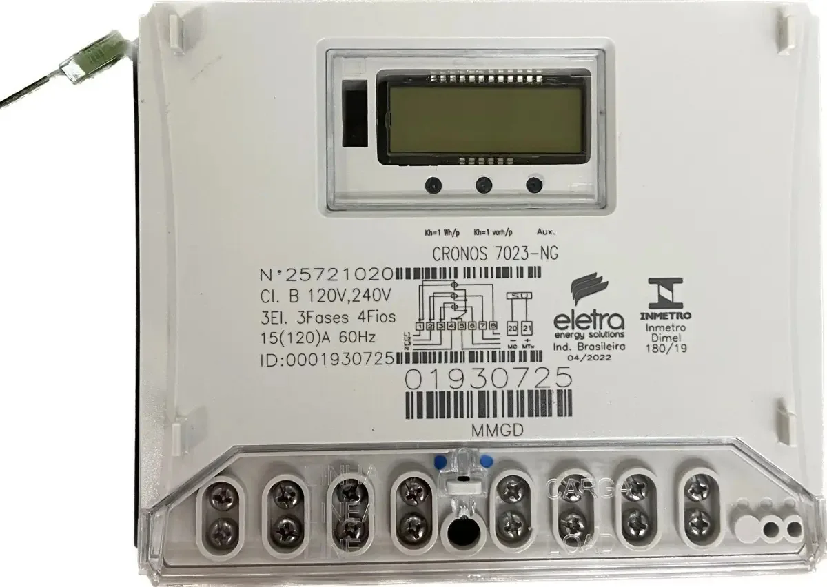 Medidor Energia Eletra Cronos 7023 Trifásico Bidirecional