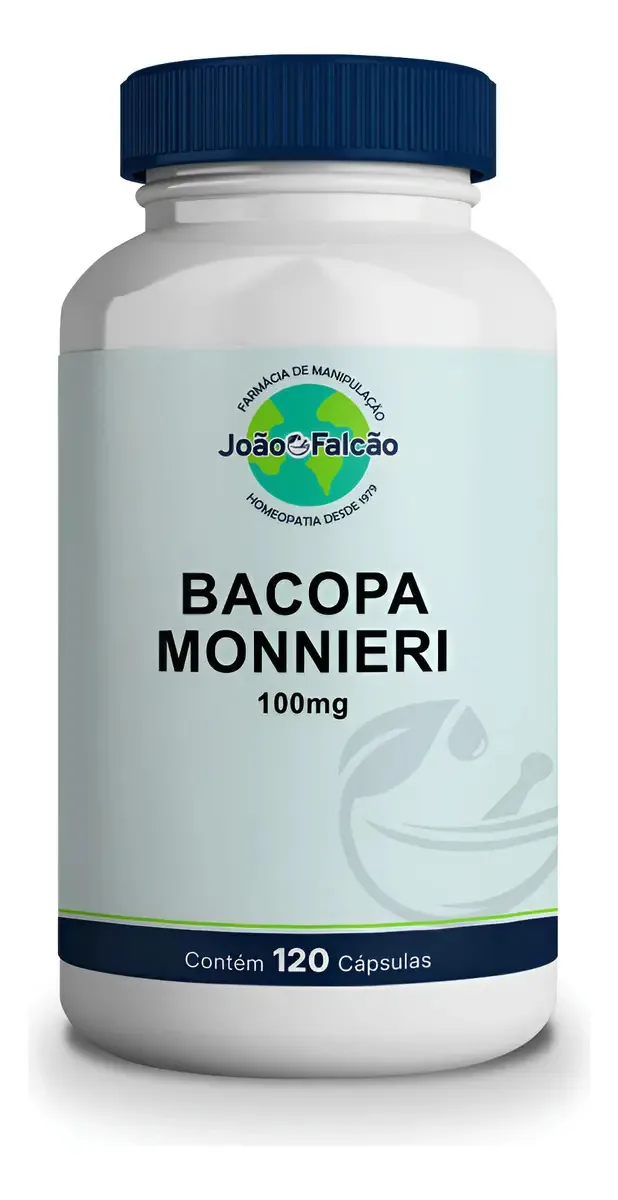 Bacopa Monnieri 100mg 120 Cápsulas Farmácia João Falcão