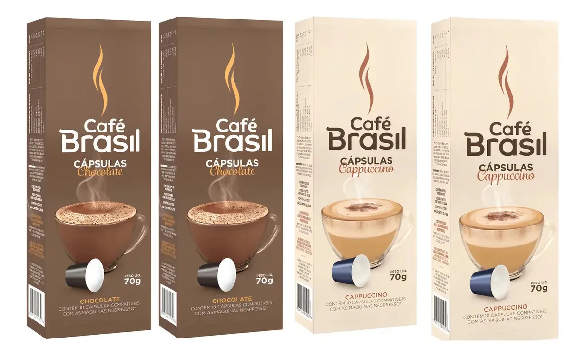 Kit 40 Cápsulas Choc. Cappuccino P/ Nespresso