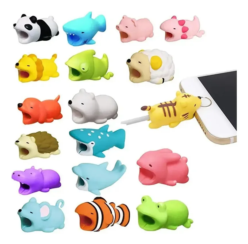 Protetor Cabo Silicone Bichinhos Things Nerd Compatível iPhone Android