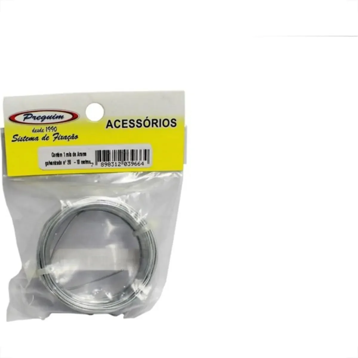 Arame Galvanizado Preguim Numero 20 10m