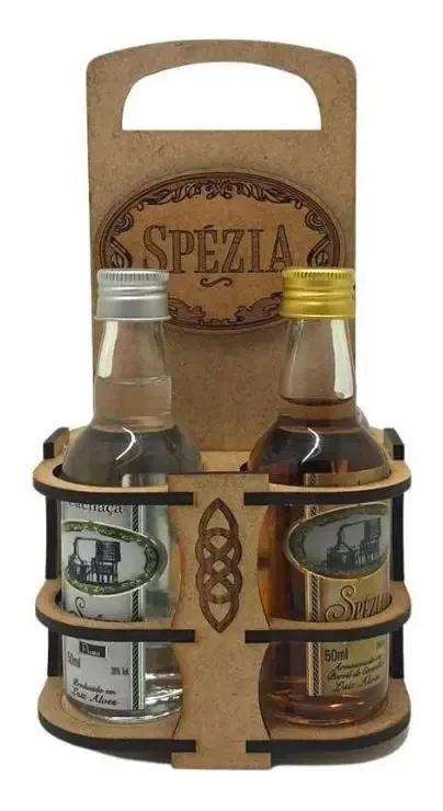 Engradado Mini Cachaça Artesanal Spezia 50ml