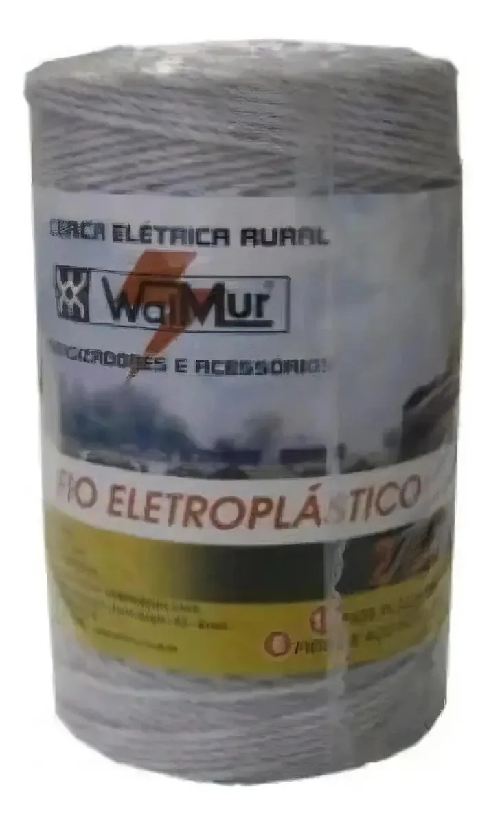 Fio Eletroplástico P/ Cerca Rural Walmur 250mt C/