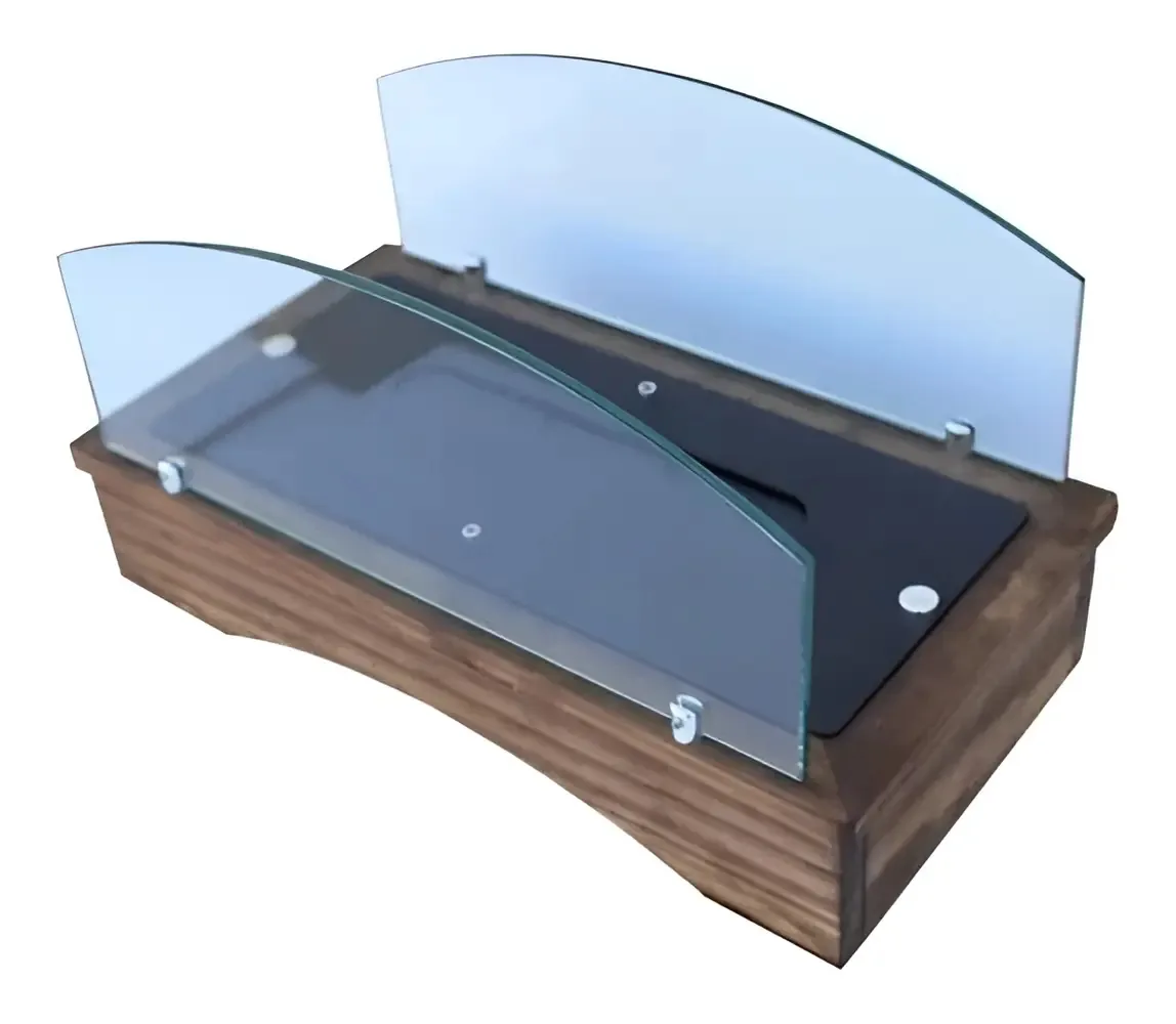 Lareira Ecológica a Álcool Com Queimador de 45 cm Marrom