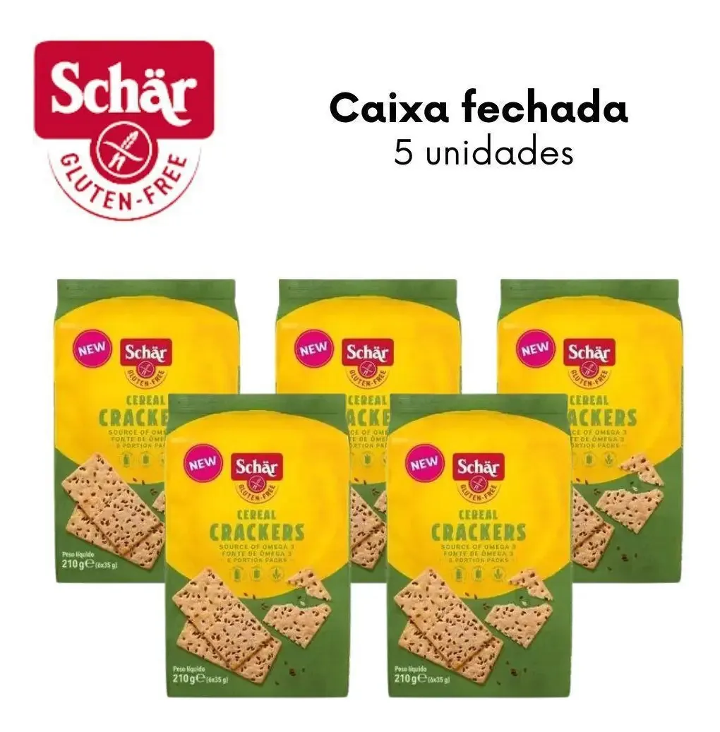 Cereais Cereal Crackers Dr. Schär em saco sem glúten 210 g