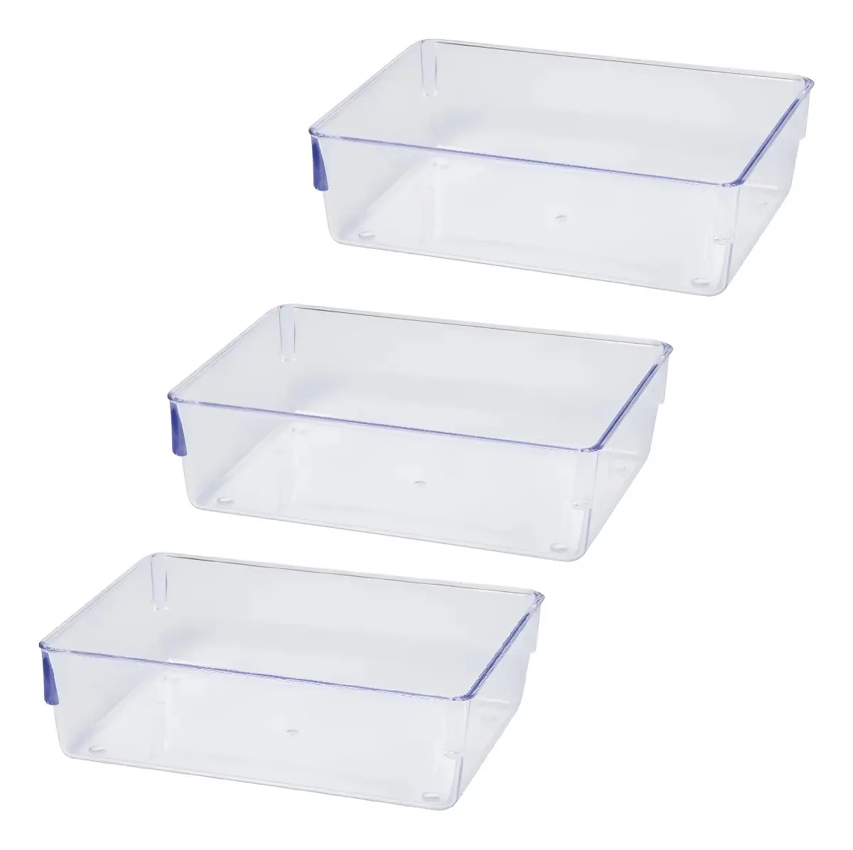 Kit 3 Organizador Armário Gavetas Papelaria Escritório