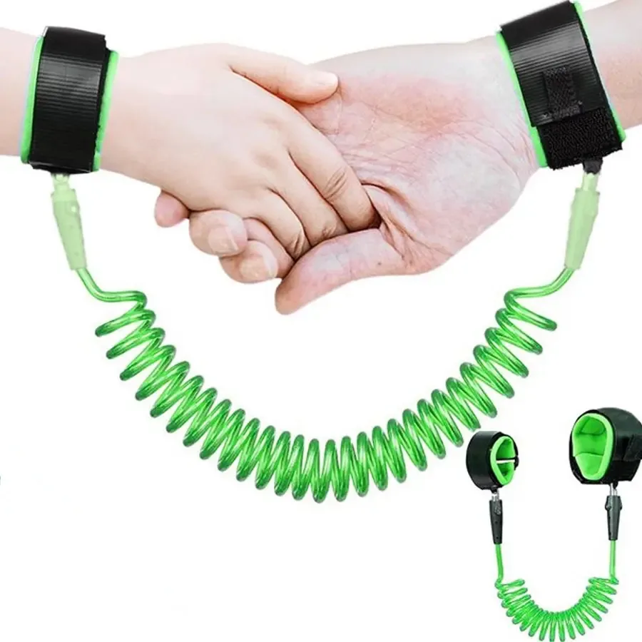Cordão De Segurança Para Pulso Da Criança- Cores Cor Verde-claro