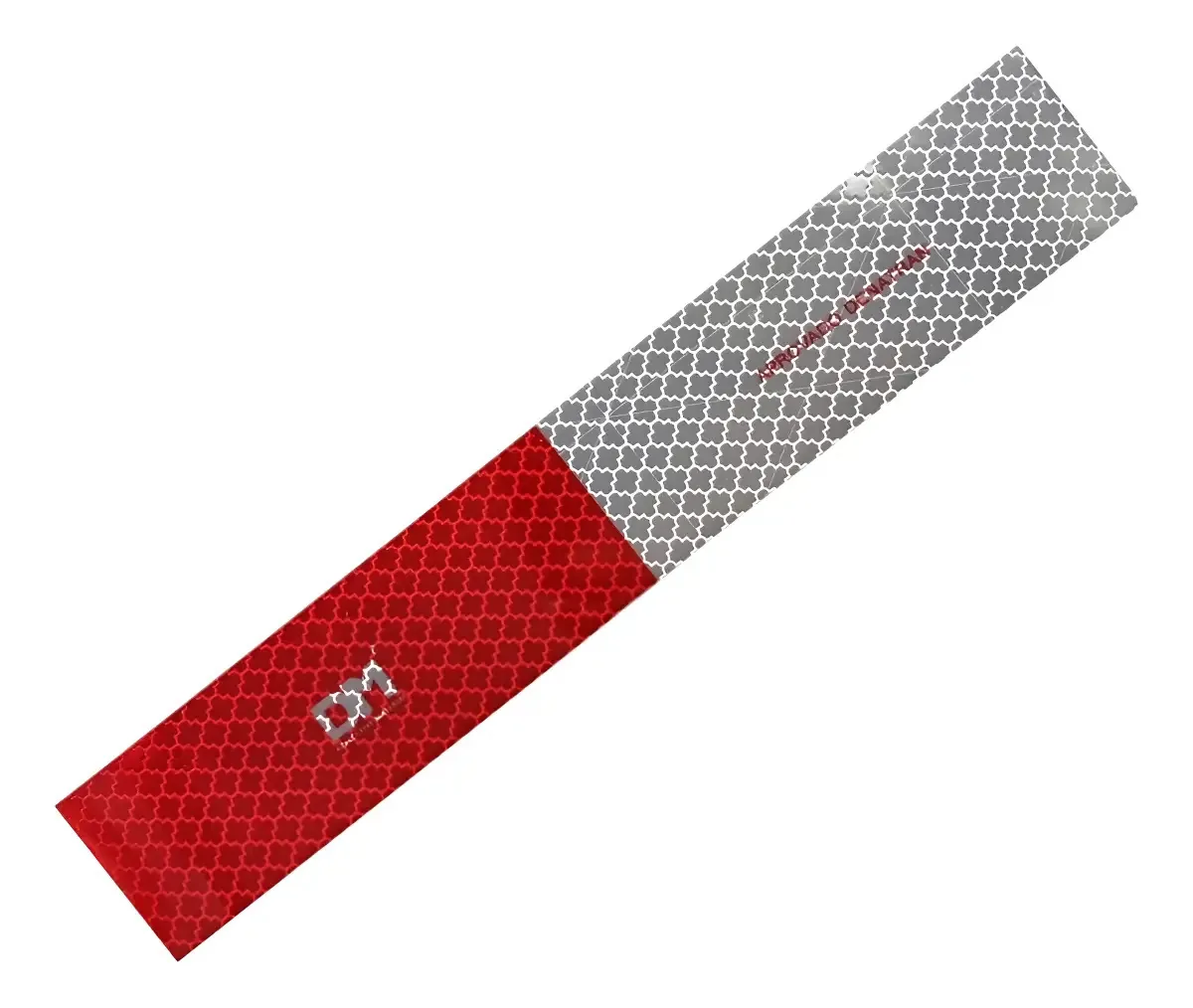 Faixa Refletiva Veículos Pesados Lado Direito Cor Branco E Vermelho Geométrica