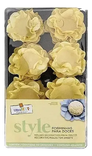 120 Forminhas de Papel Para Doces Finos Brigadeiro Flor Casamento Festa Ultrafest Style