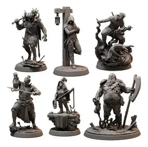 Kit Miniaturas Guerras E Dragões Escala 72mm Rpg