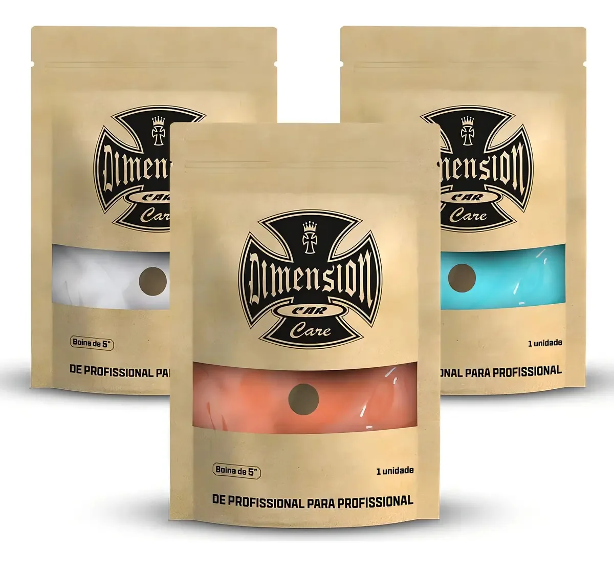 Kit Boinas De Espuma Corte Refino E Lustro Dimension 5 Pol