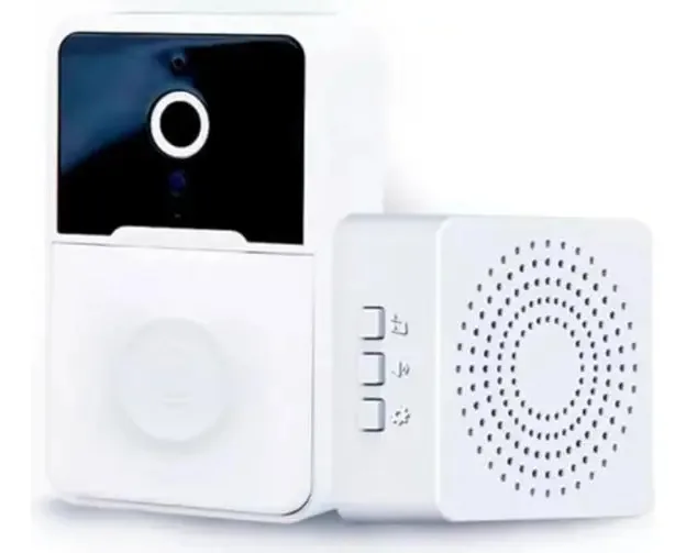 Campainha Para Porta Af Sem Fio Branco