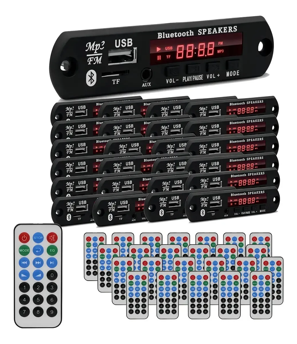 Kit 25 Placas Reprodutora Bt First Option Usb / Controle Fm