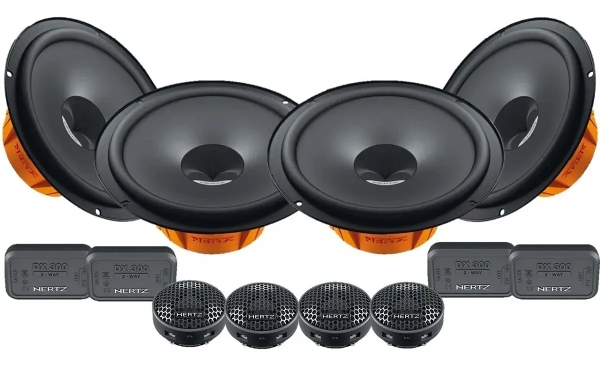 Kit Duas Vias Hertz Dsk165.3 (6 Polegadas / 320w Rms- 2 Par) Cor Preto