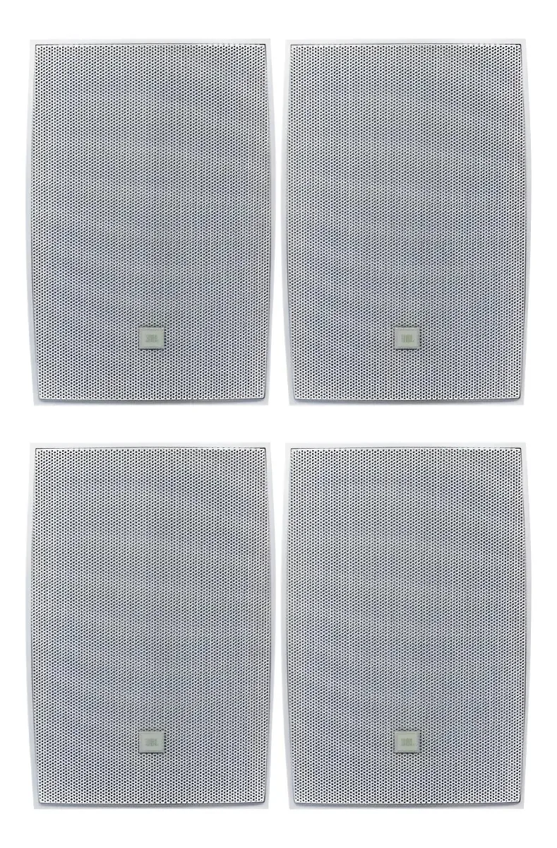 04 Caixas De Som Acústica Jbl C521b Dcr 80w Rms Branco