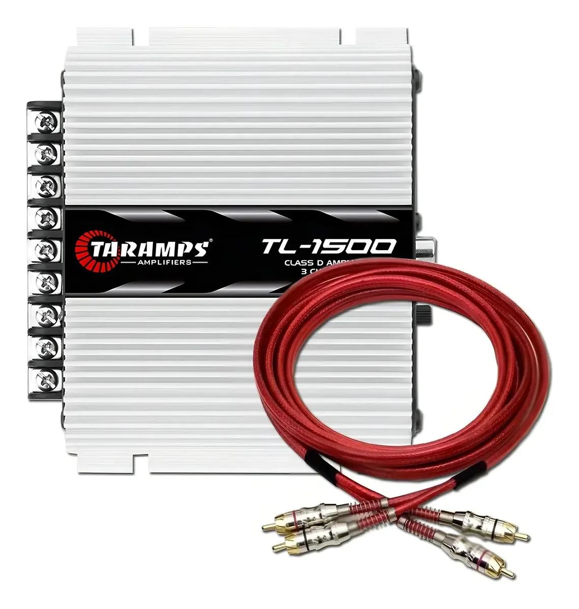 Modulo Amplificador De Audio Taramps Tl1500 Som Automotivo + Rca Technoise