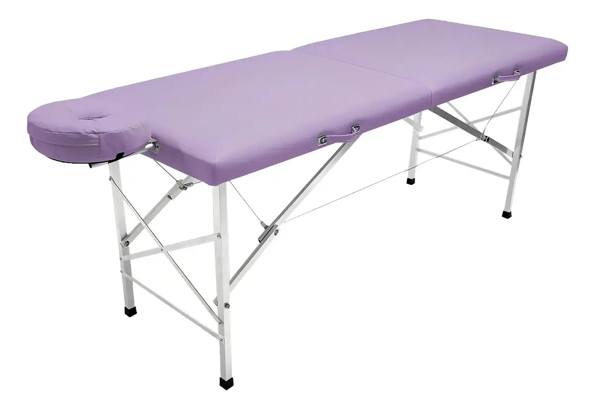 Maca Maleta Portátil Legno 250kg Massagem Estética Tattoo Lilás