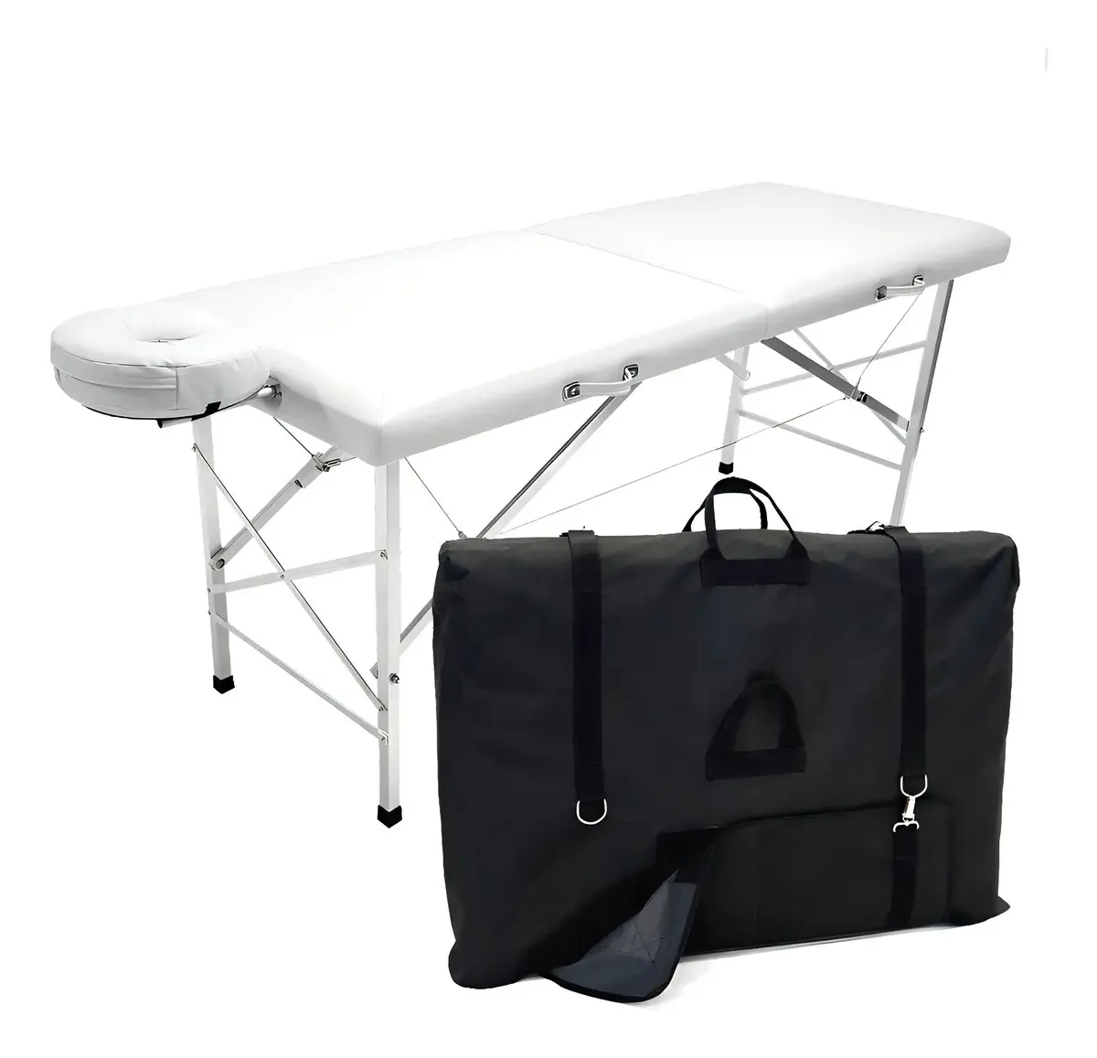 Maca Massagem Portátil Legno Andrômeda 250kg Branca com Bolsa