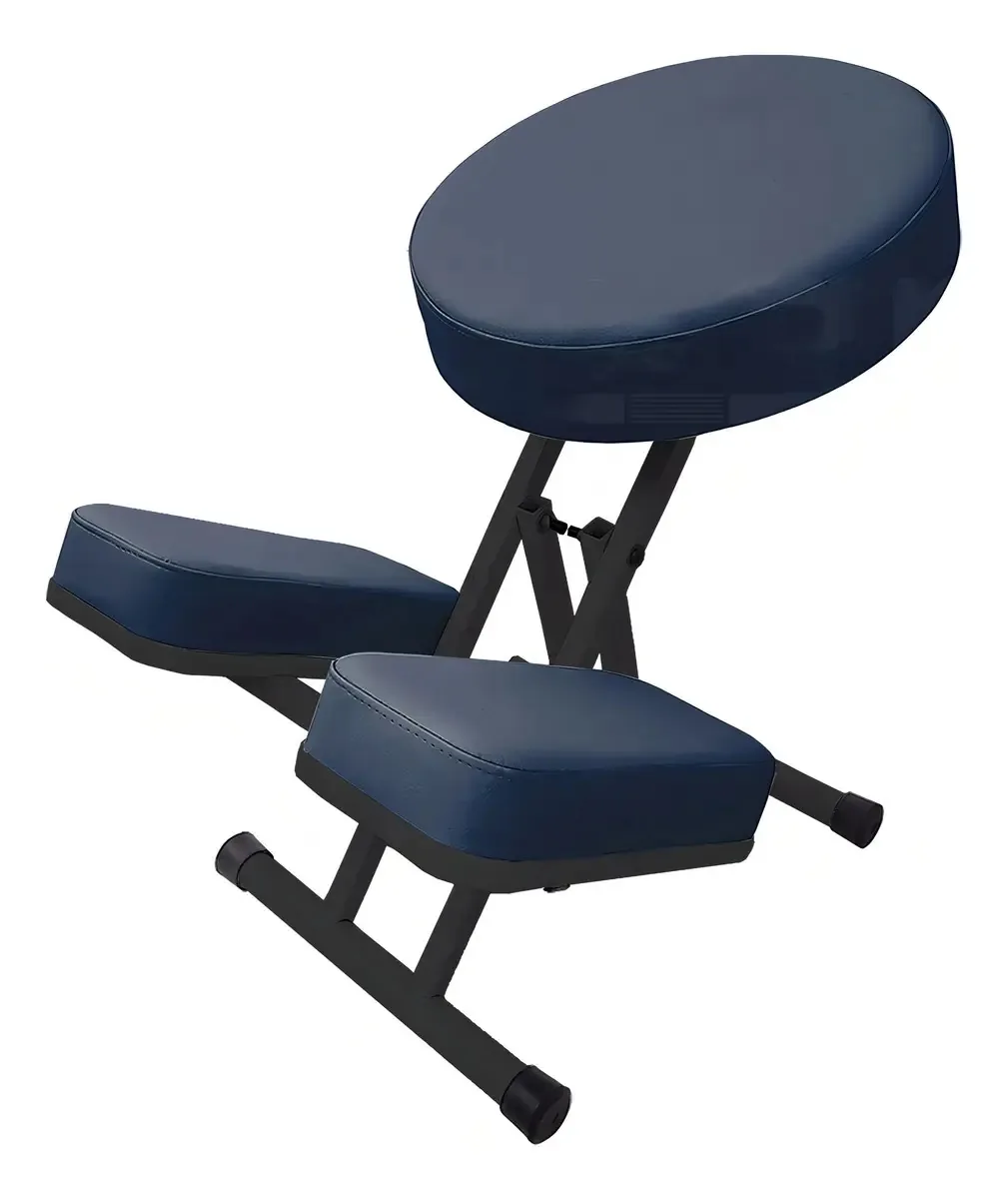 Cadeira de Massagem Shiatsu Legno Portátil Azul Dobrável até 140kg