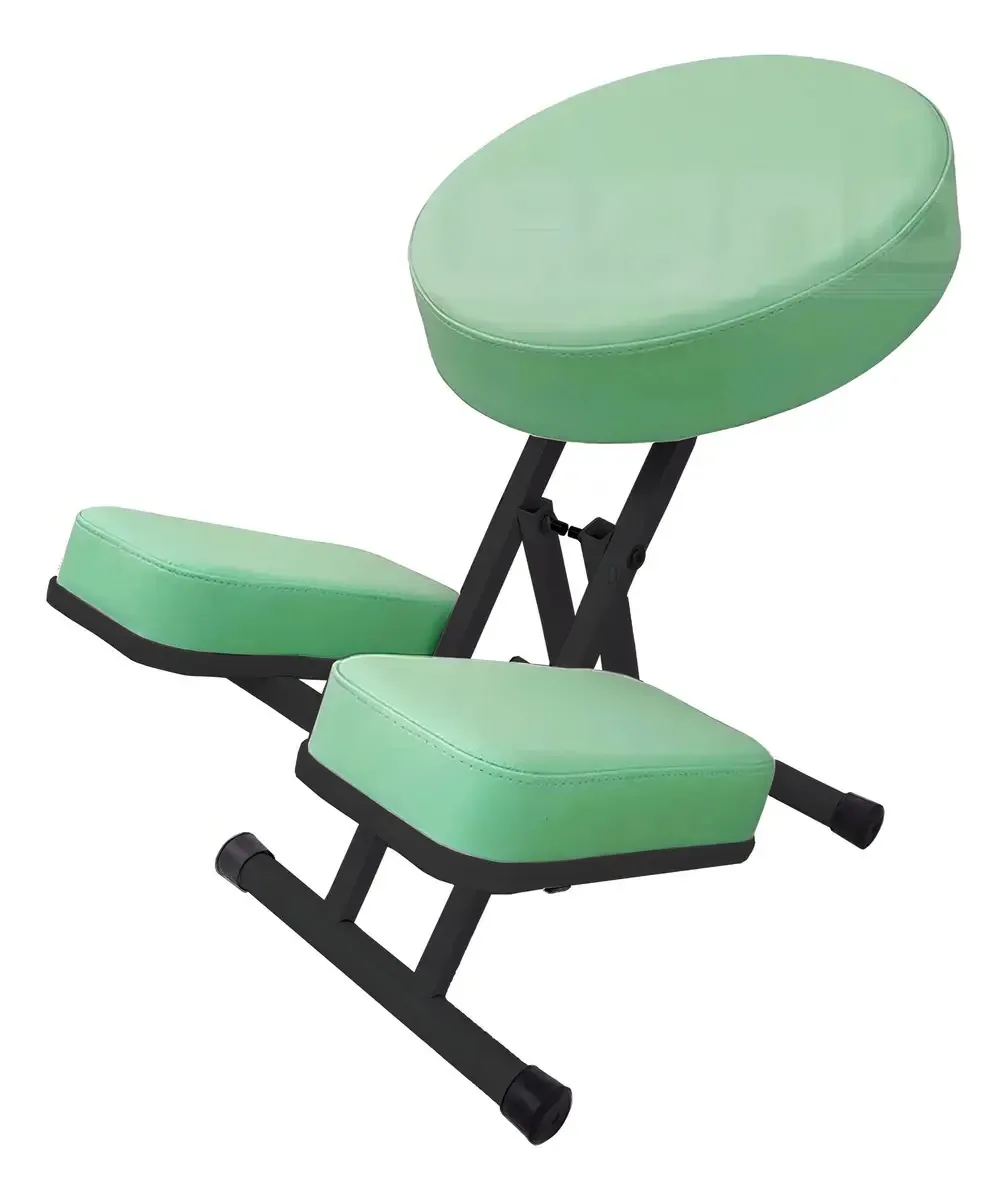 Poltrona Massagem Portátil Legno Shiatsu Verde-Claro Dobrável 140kg