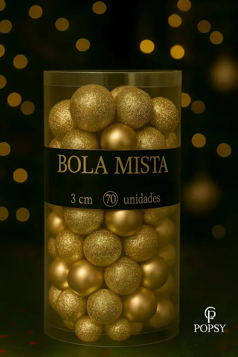 Kit 70 Bolas Natal Champanhe 3cm Brilhante Glitter E Fosco Decoração Árvore De Natal Enfeites Natalinos Premium Ornamentos Champanhe Para Árvore Natal Festa Casa Natal Kit Completo Marca Popsy