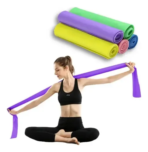 Kit 3 Faixas Elasticas Fisioterapia Exercicio