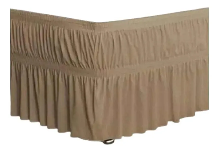 Saia Para Cama Box Casal Bel Capas Saia Casal Bege