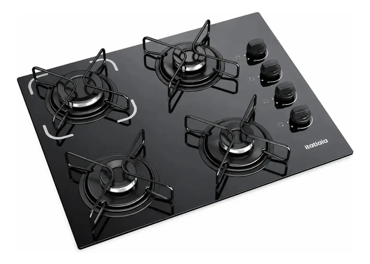 Cooktop Itatiaia Essencial 4 Bocas cor Preto