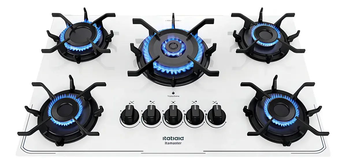 Cooktop Itatiaia Itamaster 5 Bocas - Branco Branco