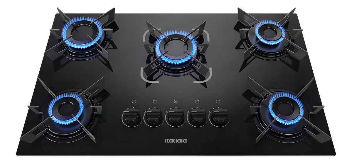 Fogão cooktop - Itatiaia Electra cor preto - 5 queimadores