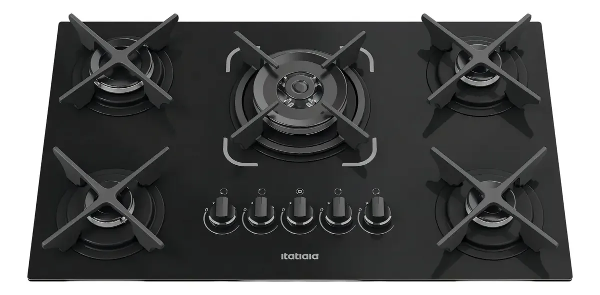 Cooktop Itacook Itatiaia 5 Bocas Preto