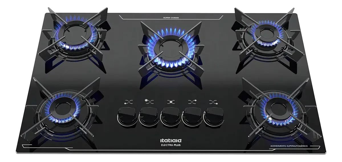 Cooktop Electra Plus 5q Pto Preto