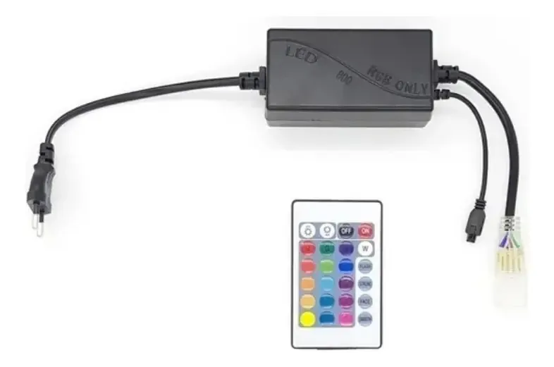 1 Fonte Fita Led 5050 Rgb + Controle